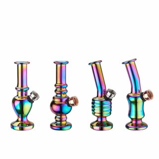 Champ High - Mini Rainbow Glass Bong - 12.5cm - (12 Stk.)