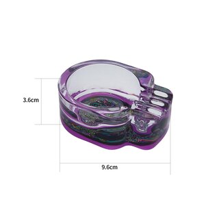 ChampHigh Aschenbecher Glas 8.5cm - Skull Sch�delform (1 x 6Stk)