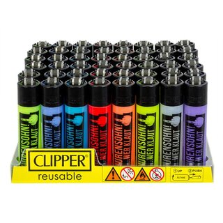 Clipper Feuerzeug Softflame - Hurensohn! ...wer klaut (1...