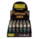 Clipper Feuerzeug Softflame Kork Cover - Mandala Hemp...
