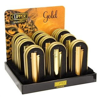 Clipper Feuerzeug Jetflame Blue Metal Icy - Amsterdam...