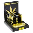 Clipper Feuerzeug Softflame Metal - Leaves Gold (1 x 12Stk)