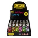 Clipper Feuerzeug Softflame Silikon Cover - Circle Leaves...