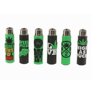 Clipper Feuerzeug Softflame Silikon Cover - Weed Statements (1 x 30Stk)