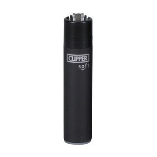 Clipper Feuerzeug Soft - Black (1 x 48Stk)