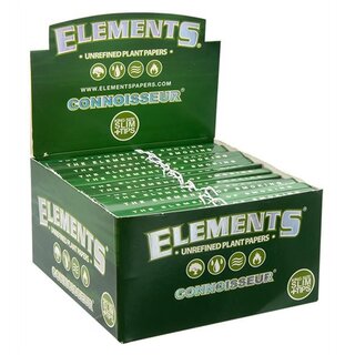 Elements KingSize Slim +Tips - Connoisseur Green (24 x 33Stk)