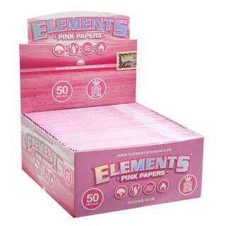 Elements KingSize Slim - Pink (50 x 32Stk)