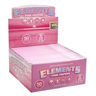 Elements KingSize Slim - Pink (50 x 33Stk)