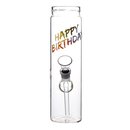 Glas Bottle Bong - Happy Birthday - 22cm