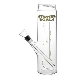 Glas Bottle Bong - Stoner Scala - 22cm