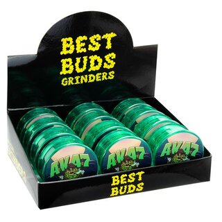 Grinder Plastic - AK47 Buds - 50mm - 3 Layers - Display...