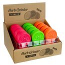Grinder Plastic 50mm - 3Parts Soft Touch Neon (1 x 24Stk)