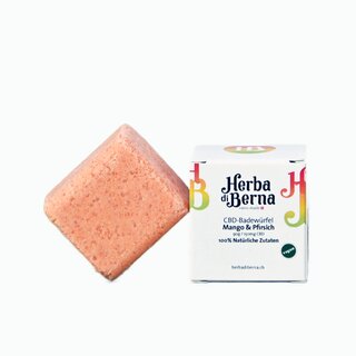 Herba di Berna - CBD Badewrfel Mango & Pfirsich (150mg)