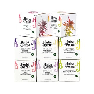HerbadiBerna CBD Badew�rfel 150mg - Mango & Pfirsich (1 Stk)
