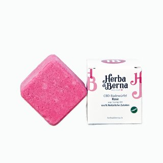 HerbadiBerna CBD Badew�rfel 150mg - Rose (1 Stk)