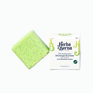 HerbadiBerna CBD Badew�rfel 150mg - Zitronengras &...