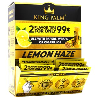 King Palm - Flavor Tips - Lemon Haze (7mm/50 x 2 Stk.)