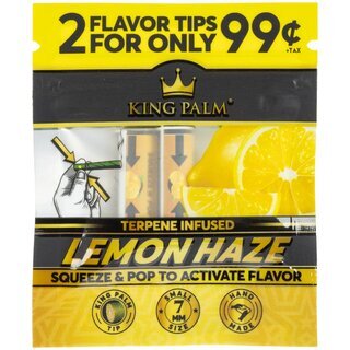 King Palm - Flavor Tips - Lemon Haze (7mm/50 x 2 Stk.)