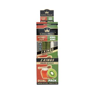 KingPalm Wrap King - Honey Pot & King Kiwi (20 x 2Stk)