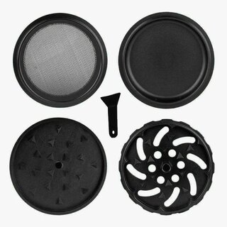MedusaFilters Grinder Ceramic 64mm - 4Parts Black (1 Stk)