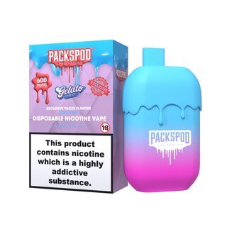 PackSpod EinwegVape 20mg - 600 Gelato Freeze/Cool Mint (1 Stk)