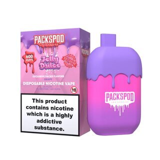 PackSpod EinwegVape 20mg - 600 Jelly Dulce/Grape (1 Stk)