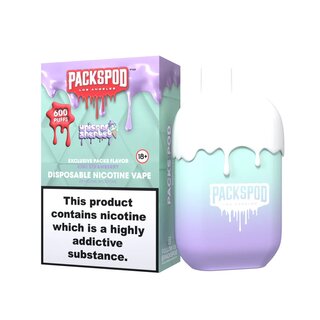 PackSpod EinwegVape 20mg - 600 Unicorn Sherbet/Strawberry Kiwi (1 Stk)