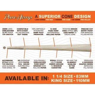 PureHemp HempCone KingSize (1 x1000Stk)