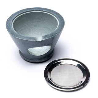 R�uchergef�ss - Speckstein - grau (1 Stk.)