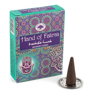 R�ucherkegel - Green Tree - Hand of Fatima (12 x 10 Stk.)