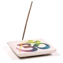 R�ucherst�bchenhalter - Sandstein viereckig - OM (1 Stk.)