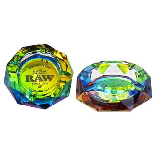 Raw Aschenbecher Kristallglas 11.5cm - Rainbow (1 Stk)