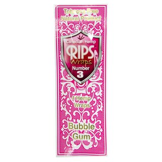 RIPS - Canadian Hemp Wraps - Number 3 - Bubble Gum - Box...