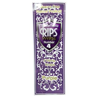 RIPS - Canadian Hemp Wraps - Number 4 - Purple - Box - 15...