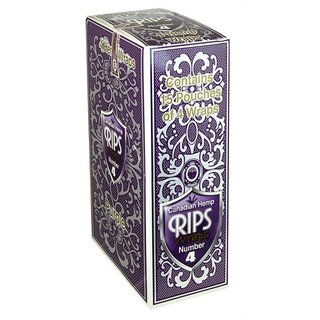 RIPS - Canadian Hemp Wraps - Number 4 - Purple - Box - 15 x 4 St�ck