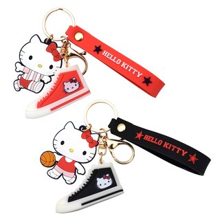 Hello Kitty - Schl�sselanh�nger - Rot/Schwarz (1 x 24Stk)
