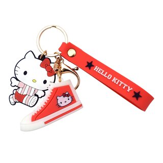 Hello Kitty - Schl�sselanh�nger - Rot/Schwarz (1 x 24Stk)
