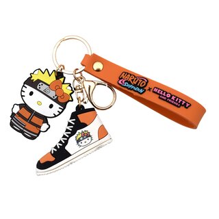 Hello Kitty x Naruto Shippuden - Schl�sselanh�nger - Rot/Schwarz (1 x 24Stk)