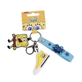 SpongeBob Schl�sselanh�nger - Rot/Schwarz (1 x 24Stk)