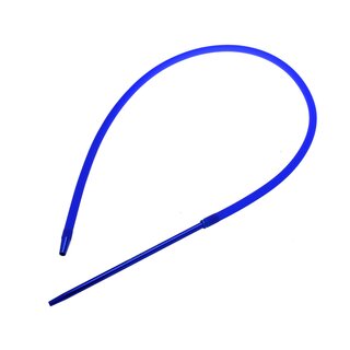 Shisha Silikonschlauch mit XL Alumundst�ck - 1.5 Meter - blau