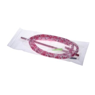 Shisha Silikonschlauch mit XL Alumundst�ck - 1.5 Meter - pink camouflage
