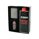 Zippo Set chrom geb�rstet