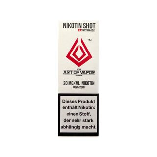 ArtOfVapor Liquid 20mg - NikotinShot (1 Stk)