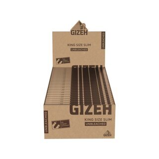 GIZEH KingSize Slim - Unbleached (50 x 34Stk)