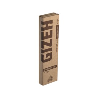 GIZEH Unbleached King Size Slim + Tips (26 Stk.)