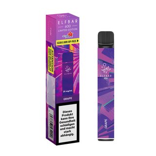 ElfBar EinwegVape 20mg - 600 STP Grape (1 Stk)