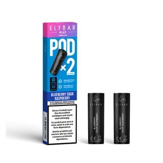 ElfBar VapePod - 4in1 Blueberry Sour Raspberry (2 x 2ml)