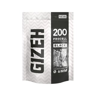 GIZEH ActiveFilter 6mm - ProCell Black (1 x 200Stk)