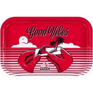 GIZEH RollingTray 27.5cm x 17.5cm - Good Vibes (1 x 6Stk)