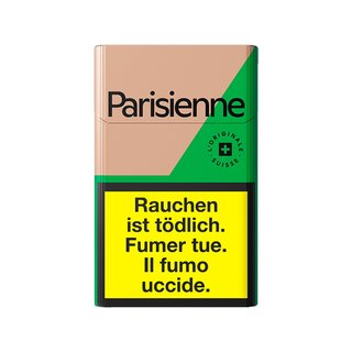 Parisienne Zigaretten Box - Verte Additive Free (1 x 10Stk)
